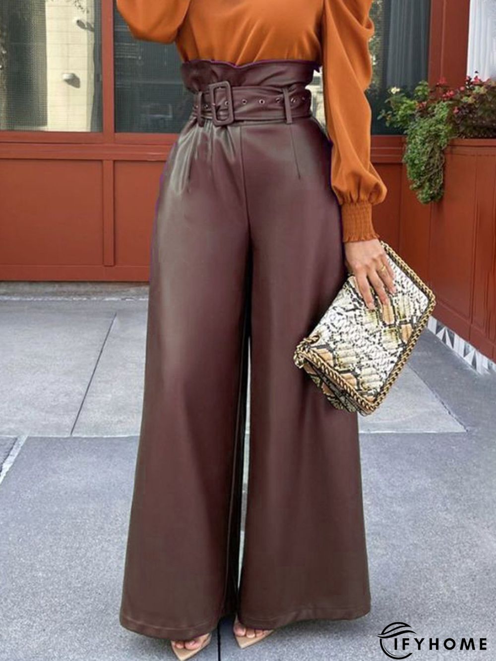 Plain Urban Regular Fit Fashion Pants | IFYHOME