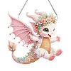 >SALE<Single-Side Dragon Diamond Art Hanging Pendant for Office Decor (Pink Wings)