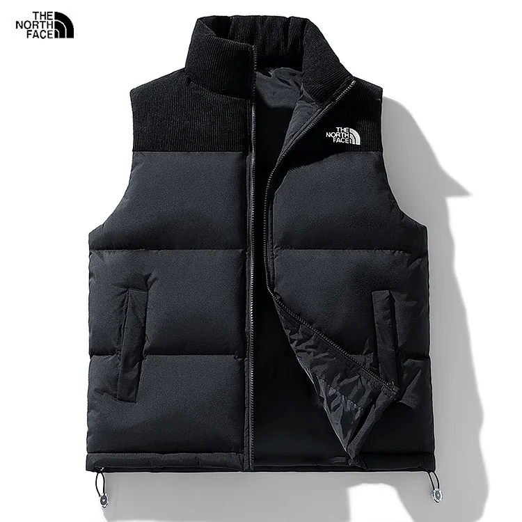 Men's Corduroy Vest Large Size Trendy Sleeveless Color Matching Cotton Coat