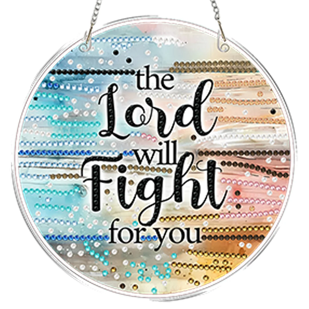 4pcs Beach Text DIY 2D Flat Acrylic Diamond Painting Kits Diamond Art Pendant