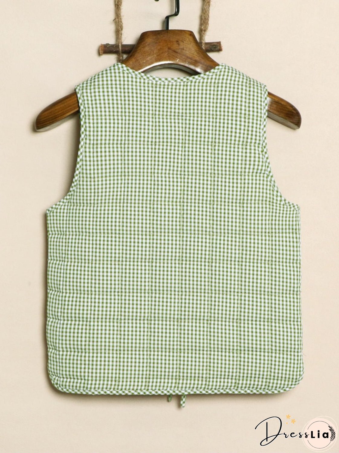 Tied Sleeveless Vest Coat