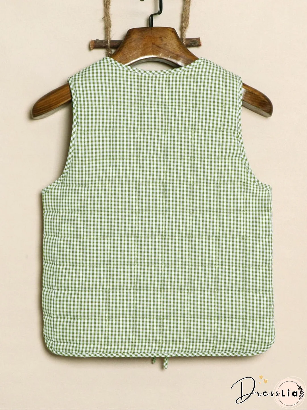 Tied Sleeveless Vest Coat