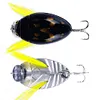 8Pcs Cicada Bait Fishing Lure Insect Bug Lure Sea Beetle Crank Floating Wobblers