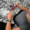 DIY Coloring Blanket Color Your Own Blanket DIY Drawing Blanket Home Decor Gift