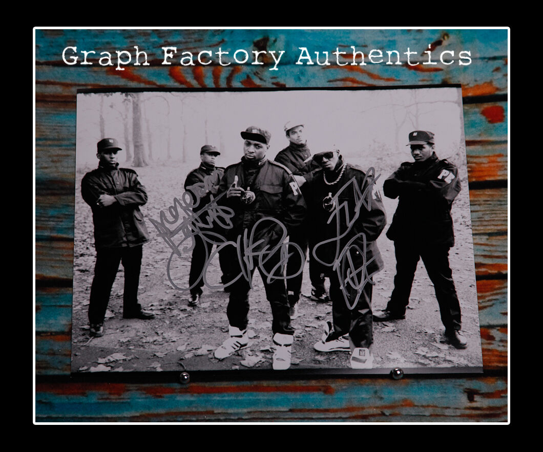 **GFA Rap Group *PUBLIC ENEMY* Signed 11x14 Photo Poster painting AD3 PROOF COA**