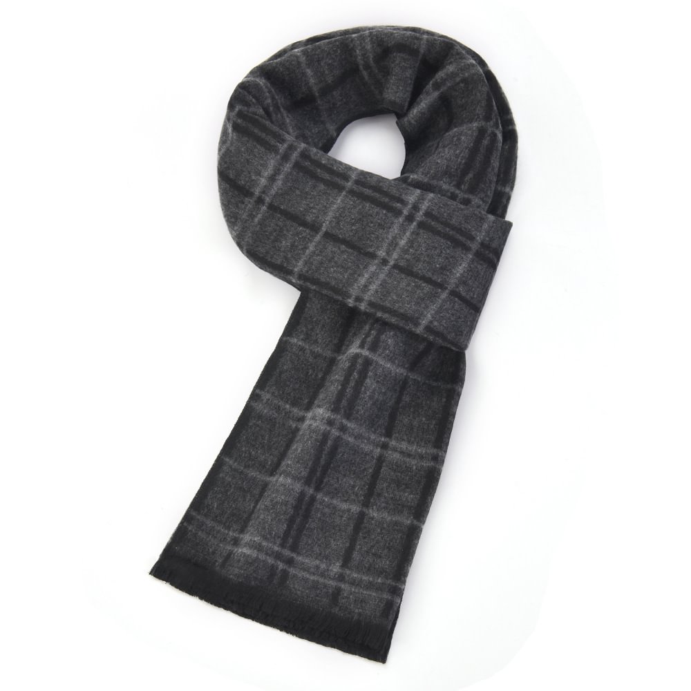 Men's Plaid Casual Warm Scarf