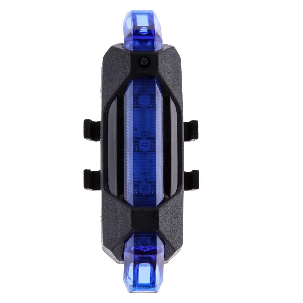 

USB Rechargeable LED Bicycle Taillight Waterproof Cycling Rear Lamp (Blue), 501 Original