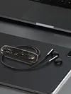 BT 5.4 Lapel-Clip Neckband Earbuds Rechargeable Sound Amplifiers Headphones Lightweigth Hearing Aids Earphones for Sport/Cycling/Travel/Live Streaming/Sleep