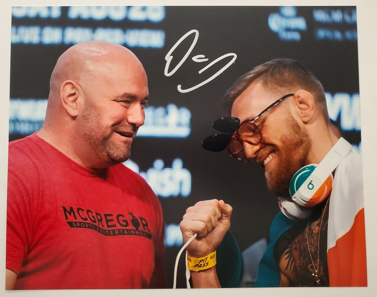 Dana White Signed UFC President 8x10 Photo Poster painting Conor McGregor MMA LEGEND RAD