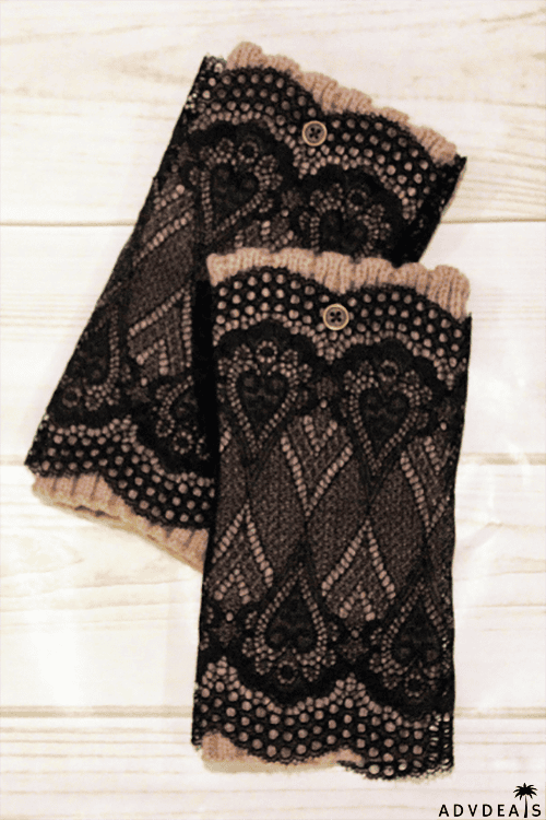 Lace Layered Boot Cuffs
