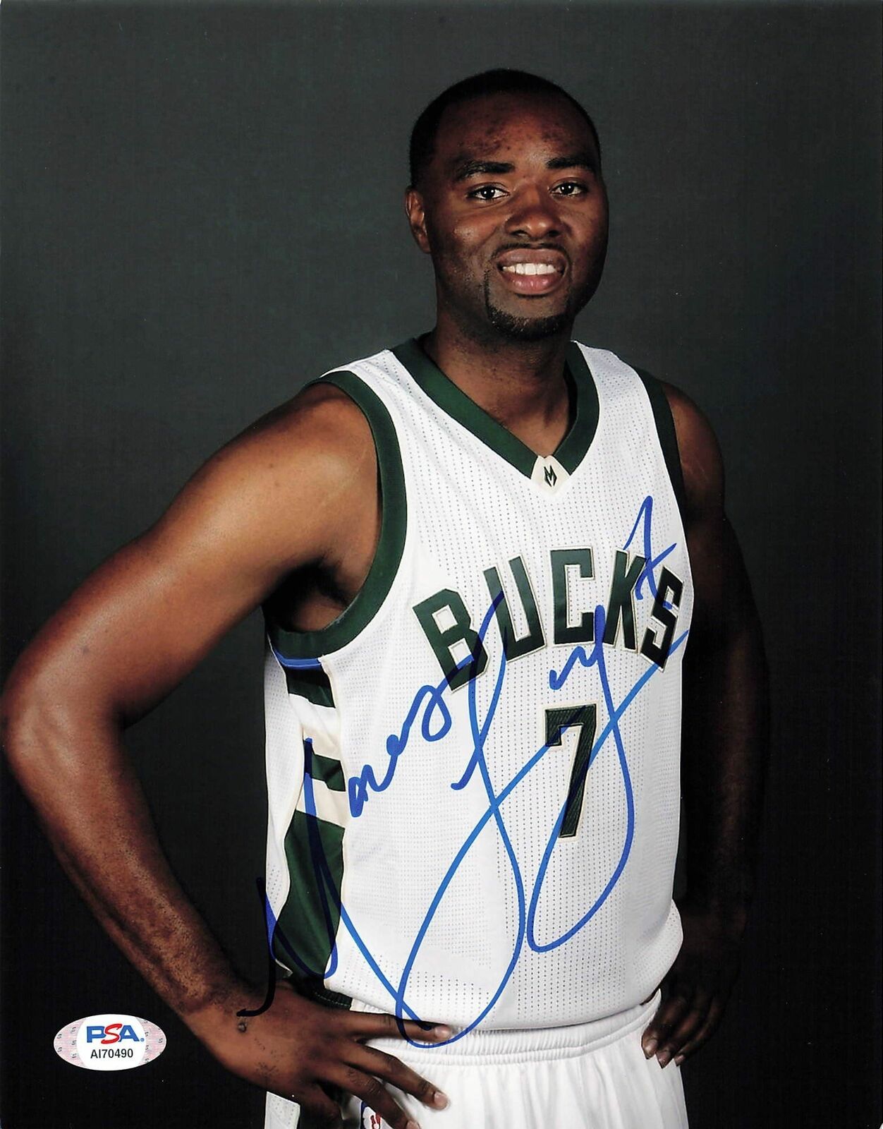 Marcus Landry signed 8x10 Photo Poster painting PSA/DNA Milwaukee Bucks Autographed