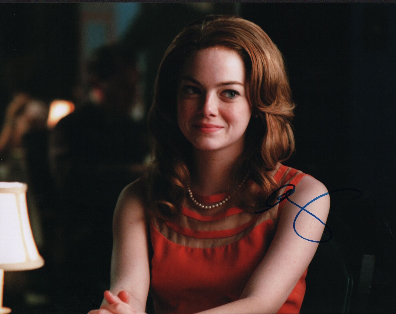 Emma Stone signed 11x14 Photo Poster painting