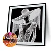 Elegante Dame mit Zylinder - speziell geformtes Diamond Painting - 30*30cm