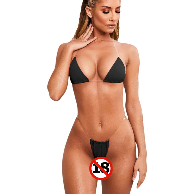 Uveng Sex Lingerie New Sexy Swimsuit Three Beach Bikini Sex Set
