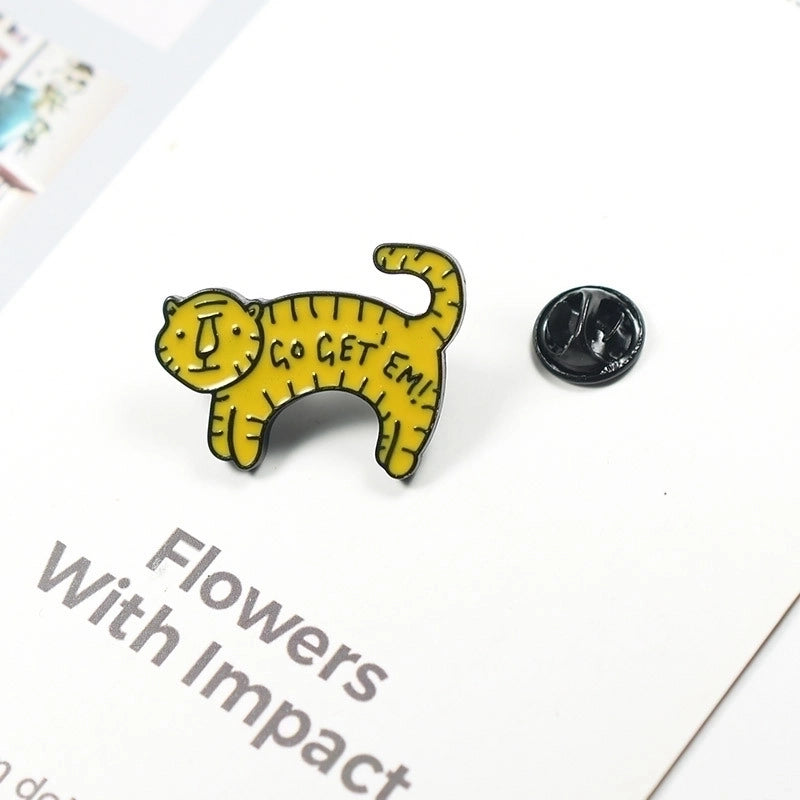 Cartoon Style Pin Animal Alloy Enamel Unisex Brooches