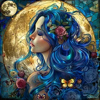 Moonlit Muse - Diamond Painting