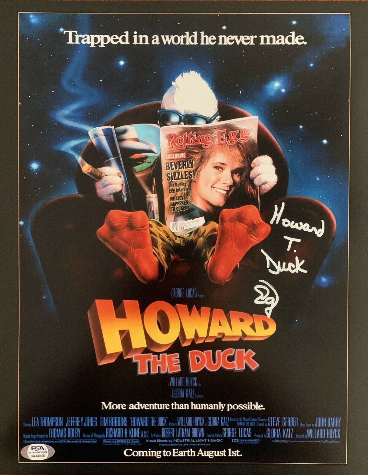 Ed Gale autographed signed Howard The Duck 11x14 Photo Poster painting PSA Witness Chucky