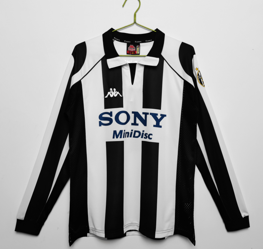 1997-1998 Juventus Home Long Sleeve Vintage_Football Shirt 1:1 Thai Quality