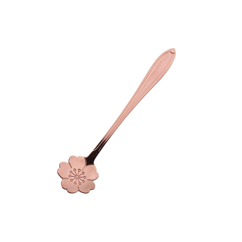 Vacation Flower Stainless Steel Spoon 1 Piece 1 Set