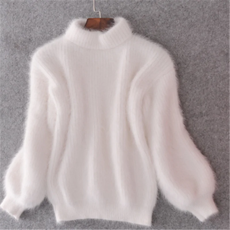 Cashmere Loose Solid Color Knit Sweater--Allyzone