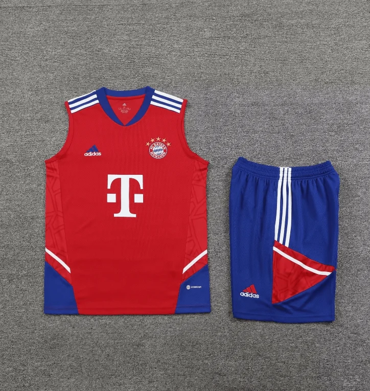 2023/2024 Bayern Munich pre-match training Red Jersey+Shorts 1:1 Thai Quality