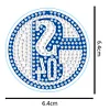 1pcs Fußball Schalke 04 doppelseitig - 5D DIY Bastel Schlüsselanhänger