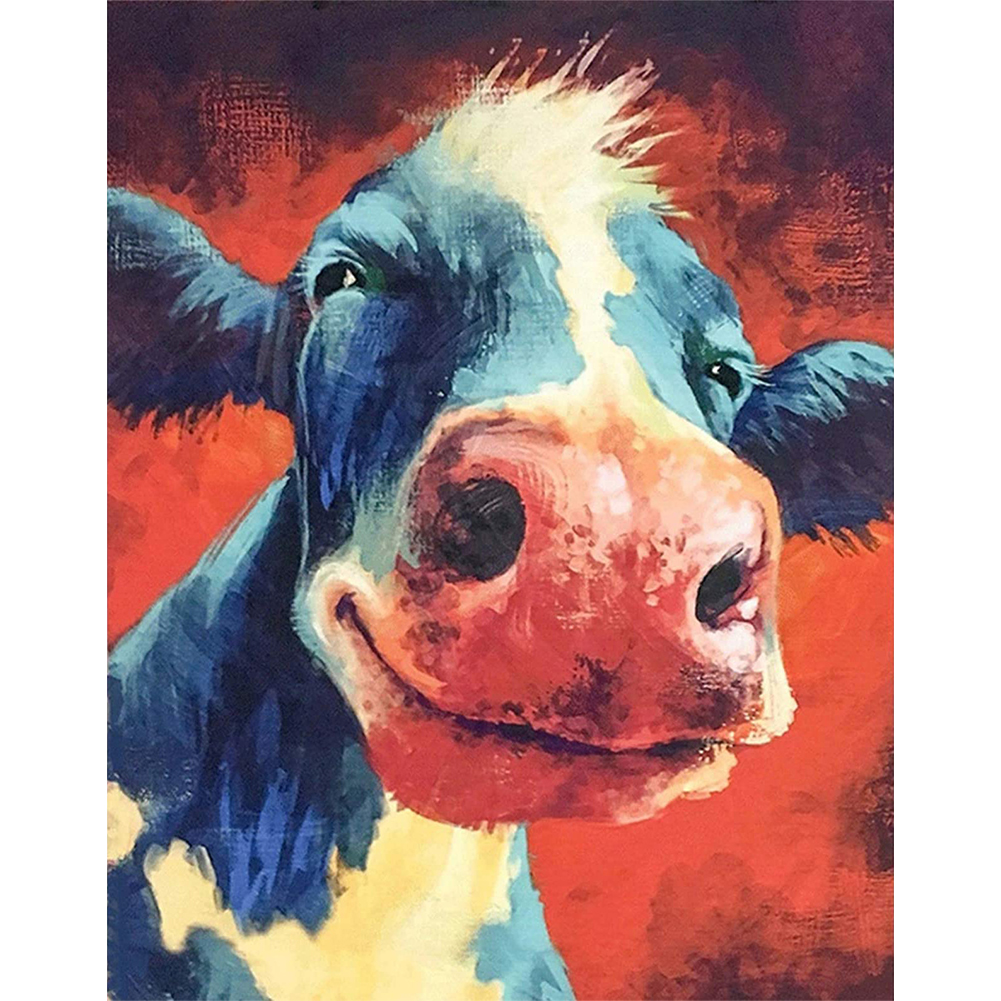 

30*40CM - Square Drill Diamond Painting - Cow, 501 Original