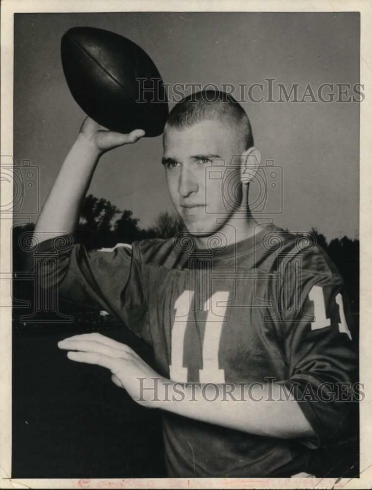 Press Photo Poster painting New York football player George Bork - tua80027