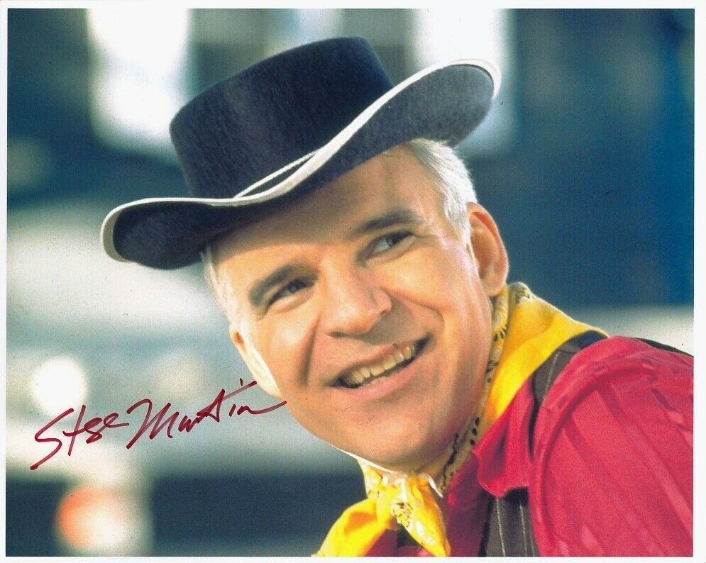 STEVE MARTIN hand-signed PARENTHOOD 8x10 authentic w/ coa FUNNY IN COWBOY OUTFIT