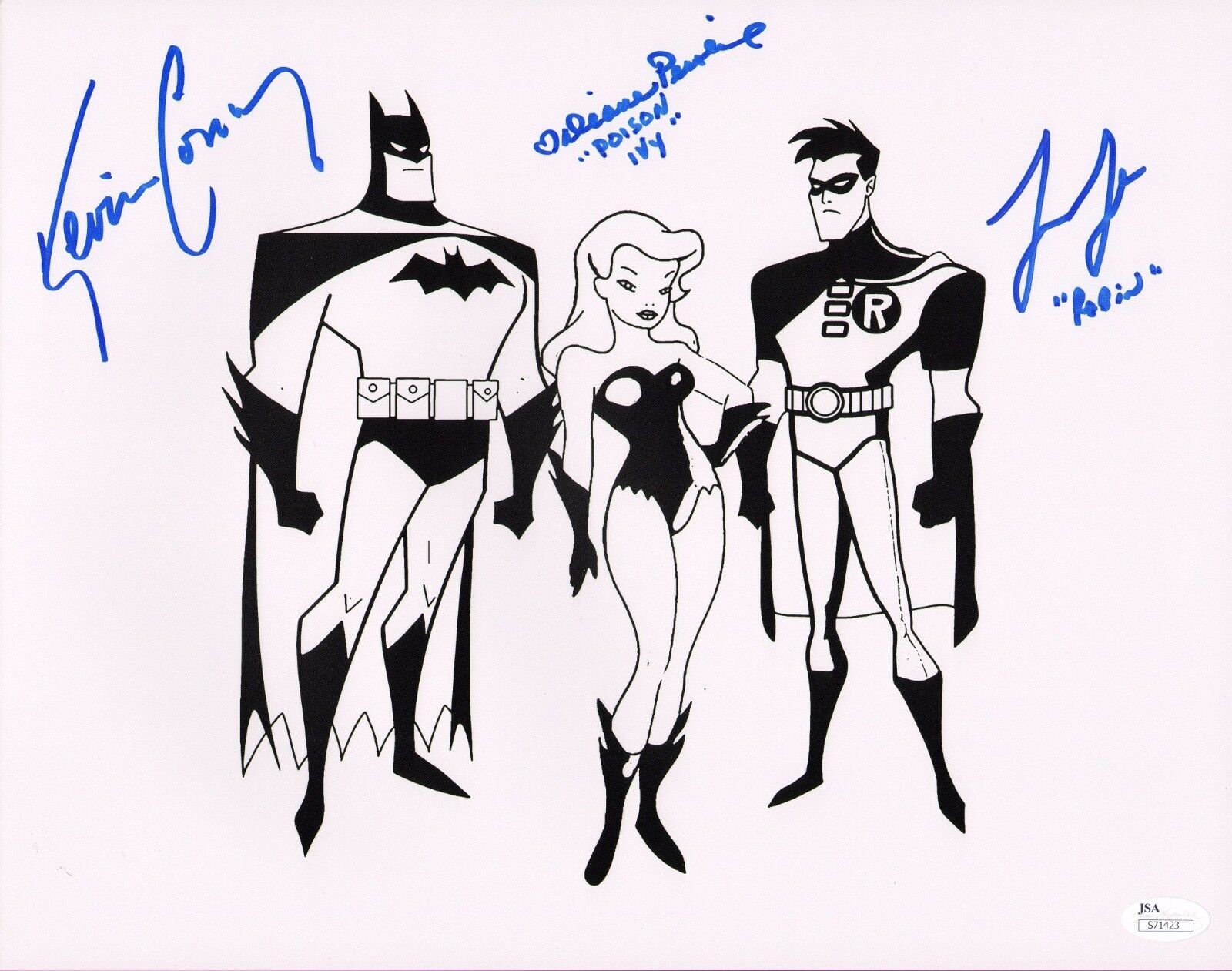 KEVIN CONROY & LOREN LESTER+1 Hand-Signed Batman Animated Series