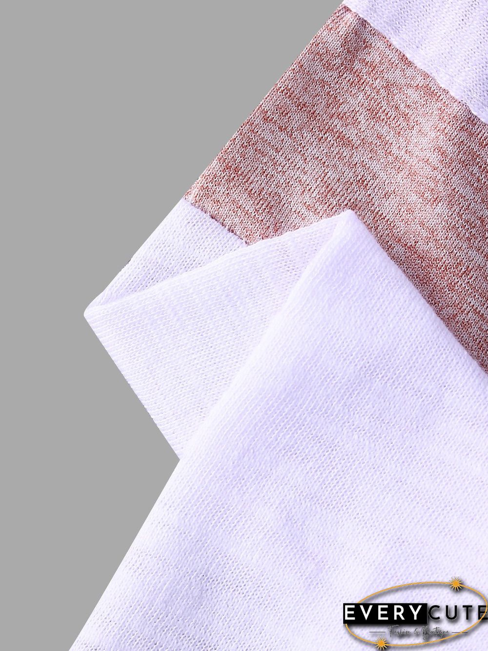 Stripe Colorblock Round Neck Raglan Sleeves T-Shirts