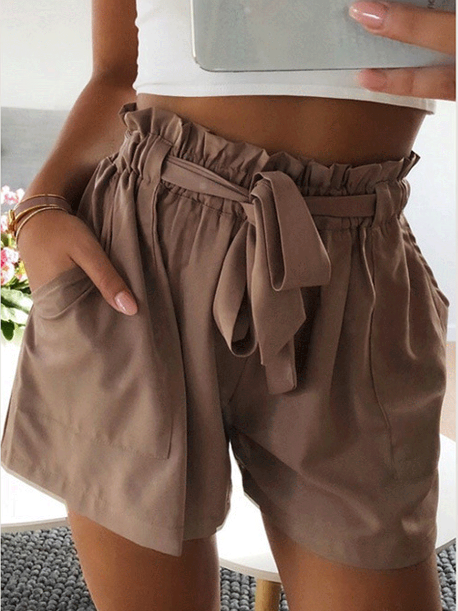 A-line Shorts With Wood Ears