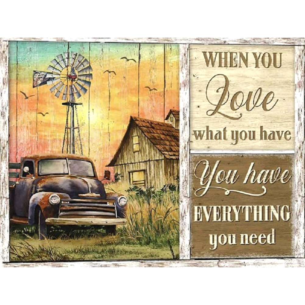 

Flowers Vehicle - Round Drill Diamond Painting - 40*50CM, 501 Original