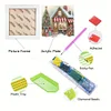 5D DIY Partial Special Shaped Drill Diamond Painting Xmas Cottage Art19.2x19.2cm