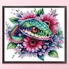 Flower Snake-14CT Stamped Cross Stitch 33*31cm/12.99*12.2in