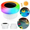 Solar Pool Chlorine Tablet Dispenser with Colorful Light for Up to 3 inch Tablet