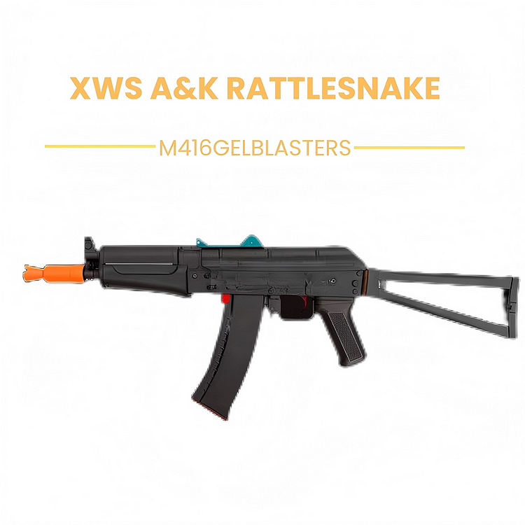 AK-74U gel ball blaster with magazine feed