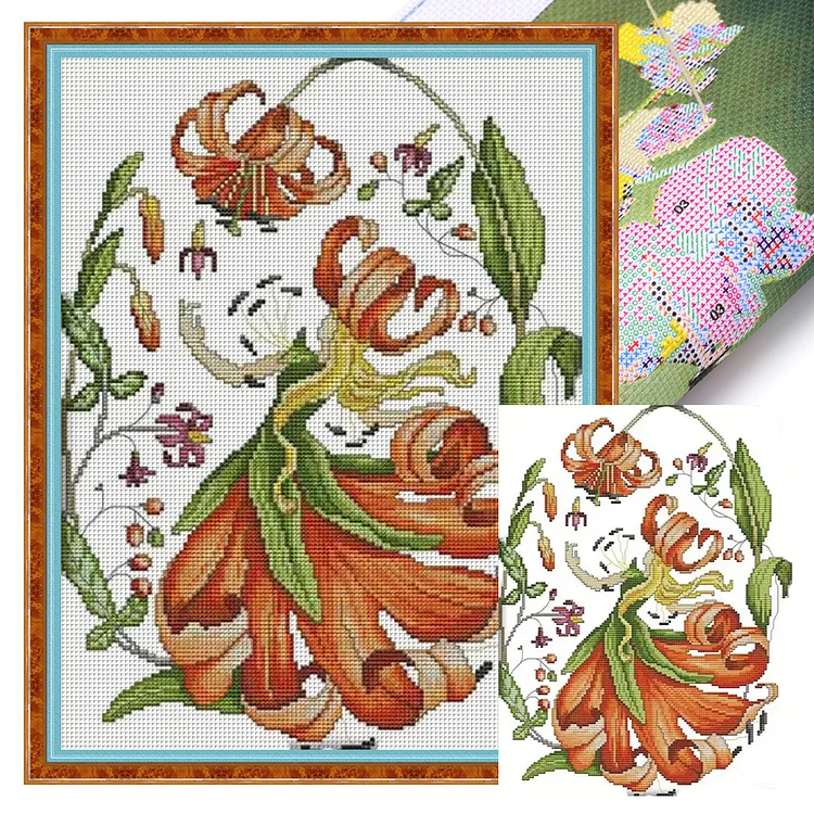『Joy Sunday』Cartoon - 14CT Stamped Cross Stitch(30*40cm)