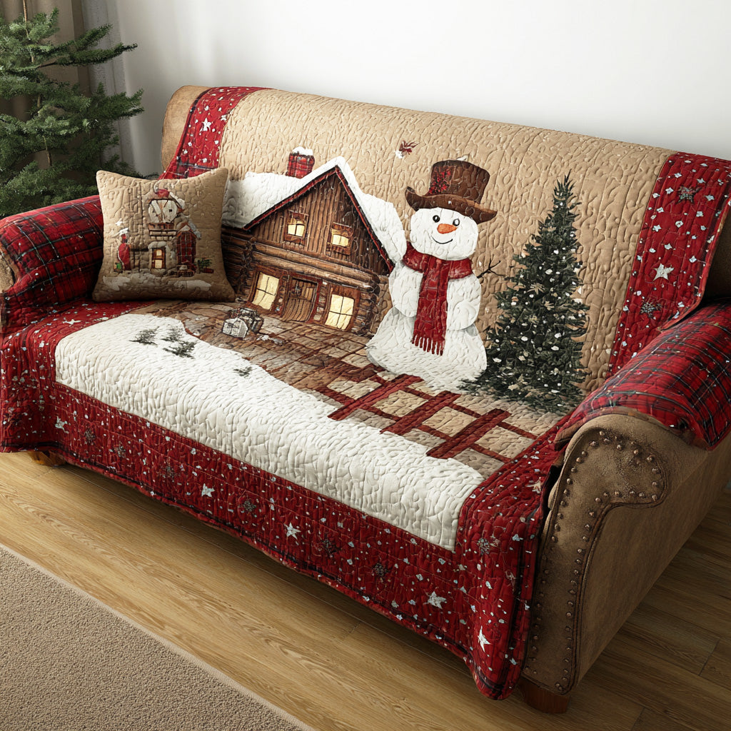 Merry Frost Field Quilted Sofa Cover NCU0TD1527 everthome