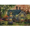 >SALE<Full Embroidery Cotton Thread 14CT Print Autumn Garden Villa Cross Stitch59x42cm