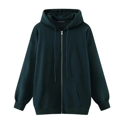 PUWD Oversize Women Thick Warm Hooded Jackets 2020 Winter Fashion Ladies Soft Cotton Long Coats Vintage Girls Chic Minimalism