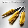 5Pcs Hex Shank Metal Grinding Drill Bits Reusable High Speed Steel Rotary Files Multi-Purpose High Speed Steel Multi-Material Carving Tool for Soft Metal Stone Carving