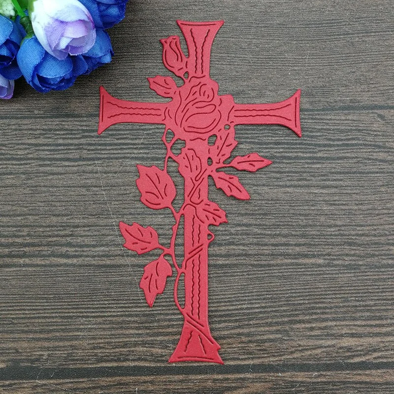 Cross Vine Border Metal Dies Scrapbooking Metal Cutting Dies Craft Stamps die Cut Embossing Card Make Stencil Frame
