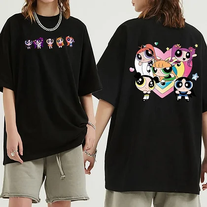 NewJeans POP-UP STORE THE POWERPUFF GIRLS Logo T-shirt