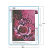 Rose - Rund Diamant Malerei 30*40CM