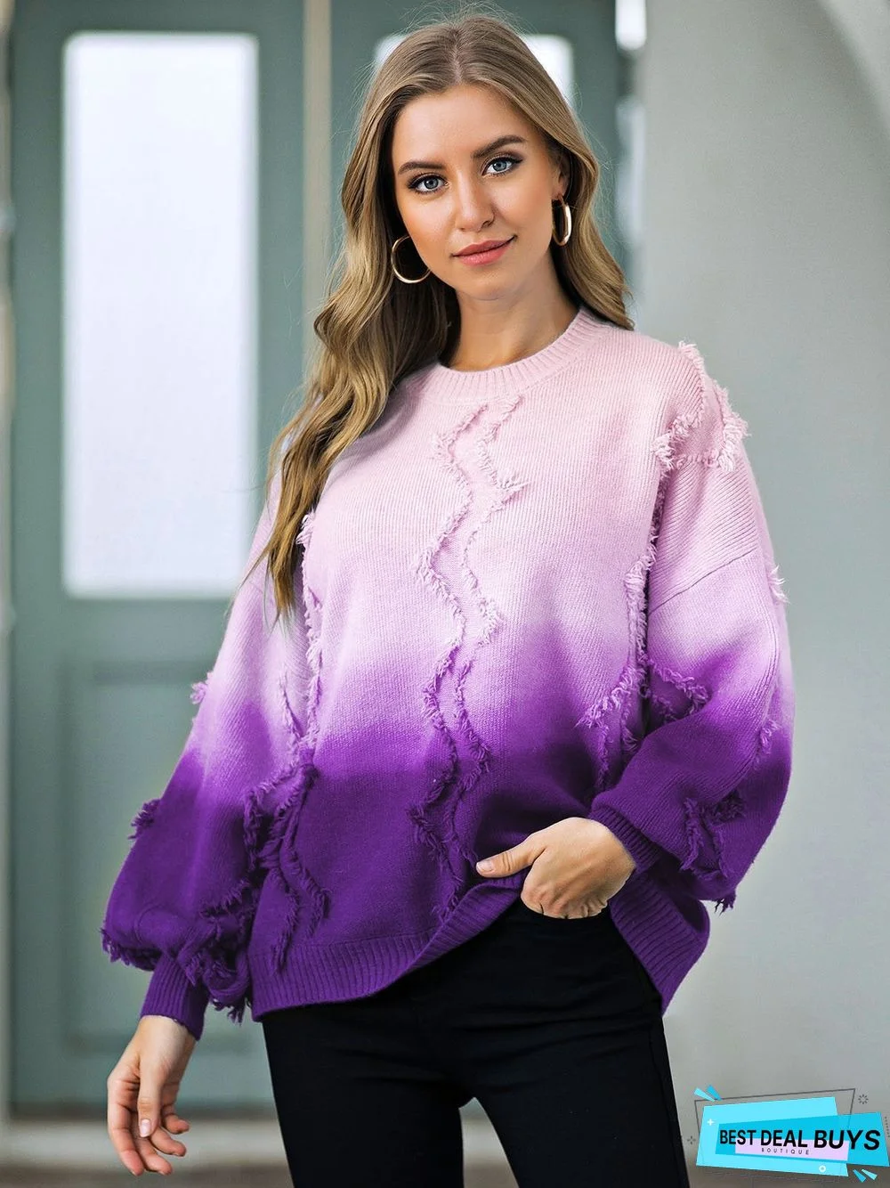 Casual Tie-Dyed Sweater