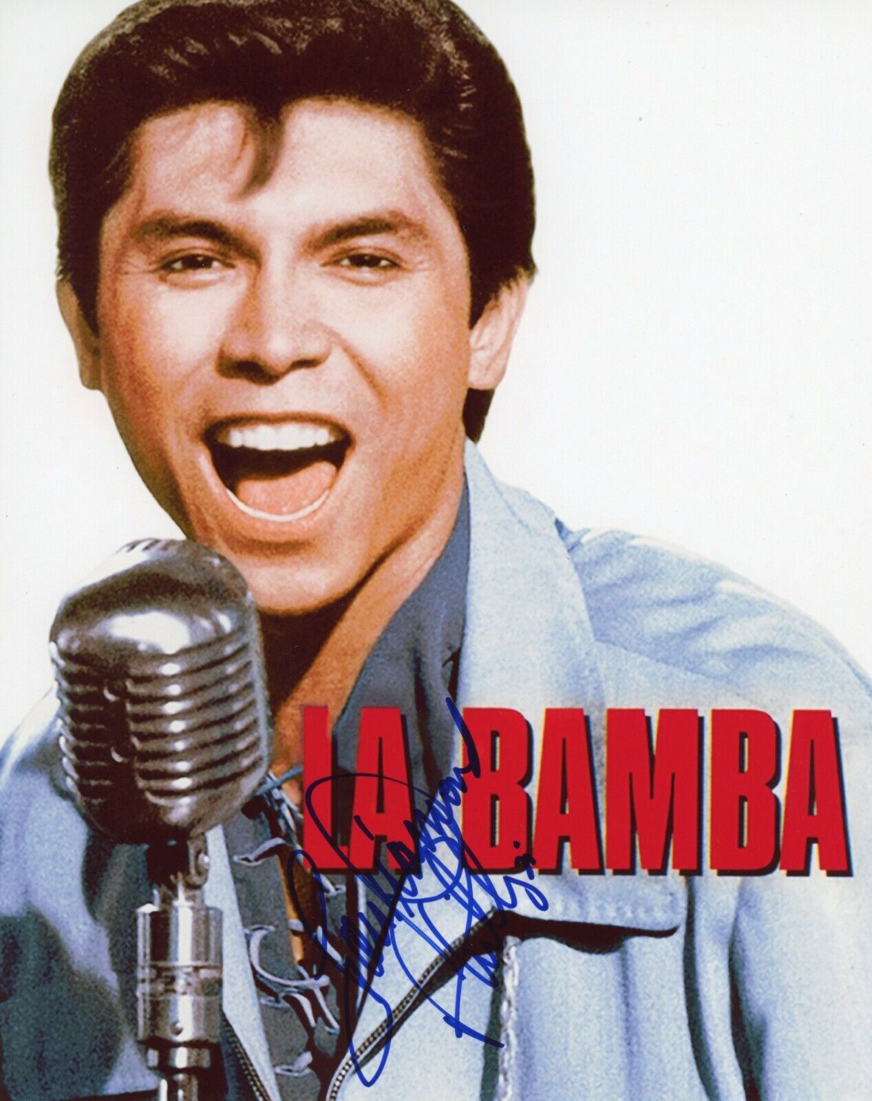 ~~ LOU DIAMOND PHILLIPS Authentic Hand-Signed 8X10 LA BAMBA