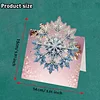 8PCS DIY Diamond Art Greeting Cards Congratulations Cards & Gifts (Snowflake)