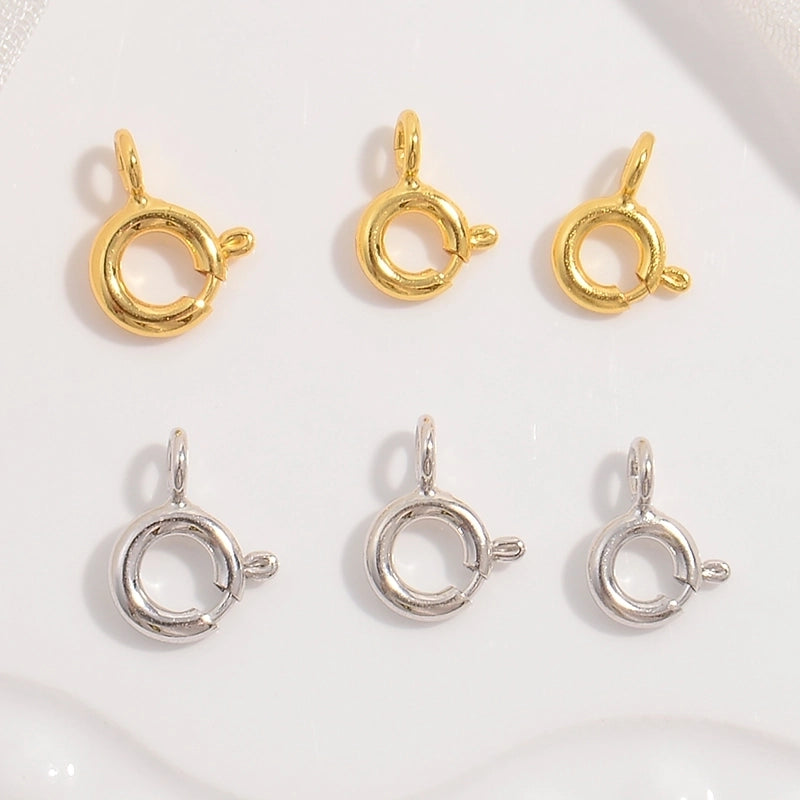 1 Piece 925 Sterling Silver 22K Gold Plated Rhodium Plated Geometric Jewelry Buckle Jewelry Accessories