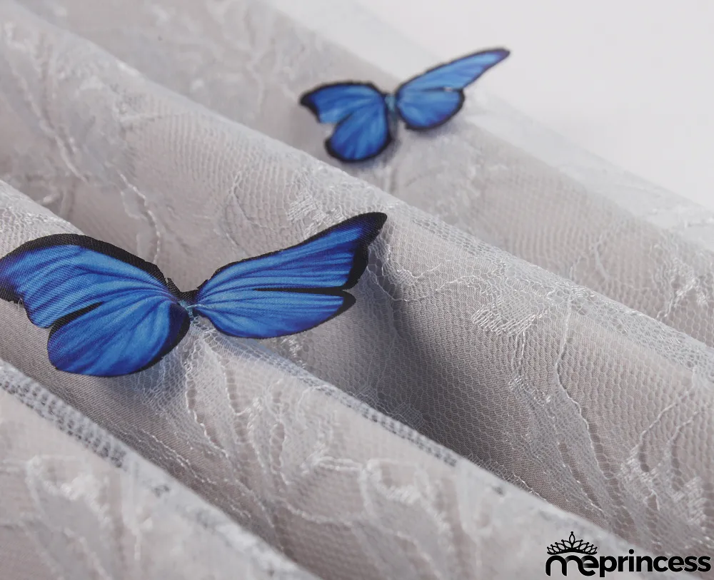 Women Double Layer Pansy Mesh Skirt